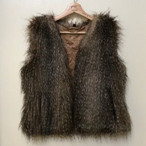 Express Faux Fur Vest